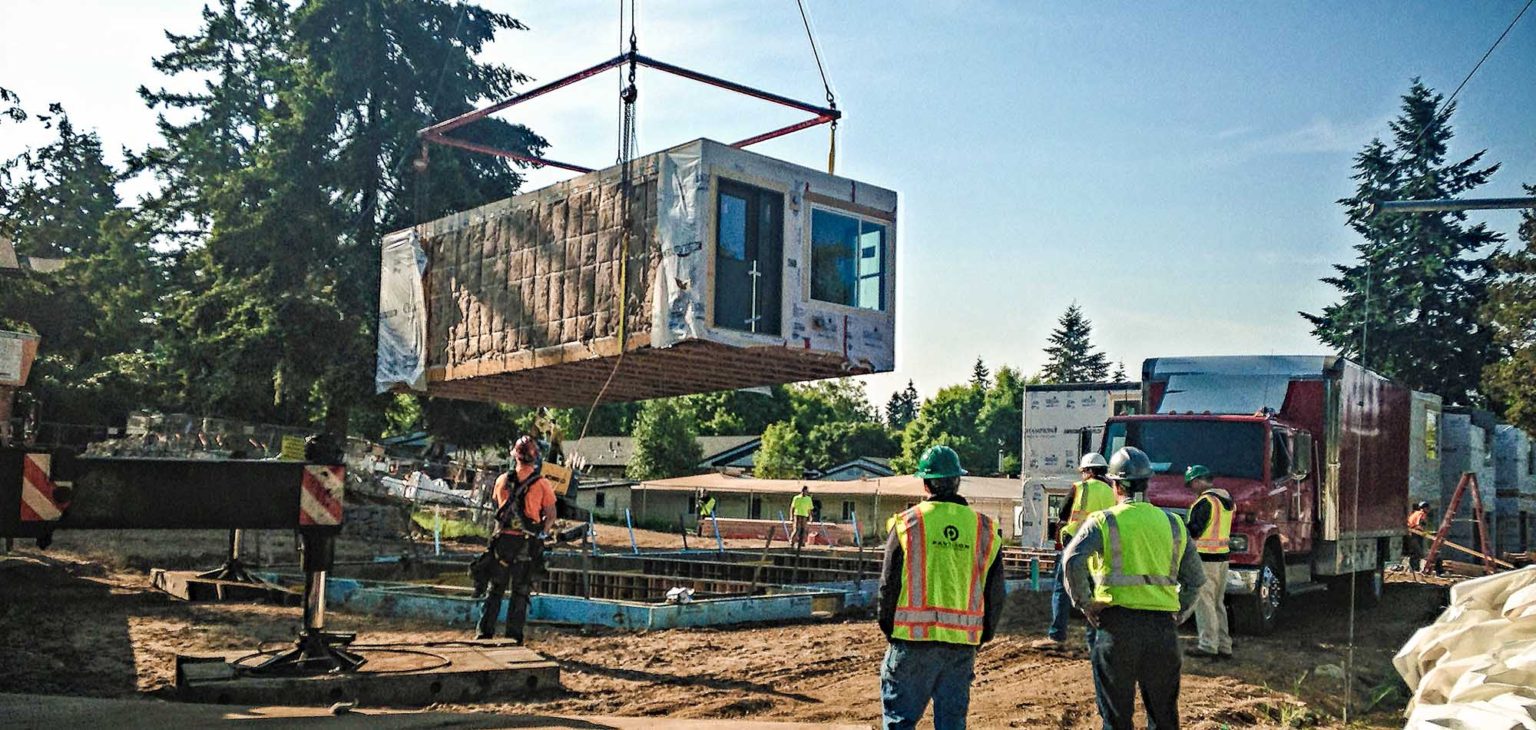 Kirkland Avenue Townhomes Pavilion Construction
